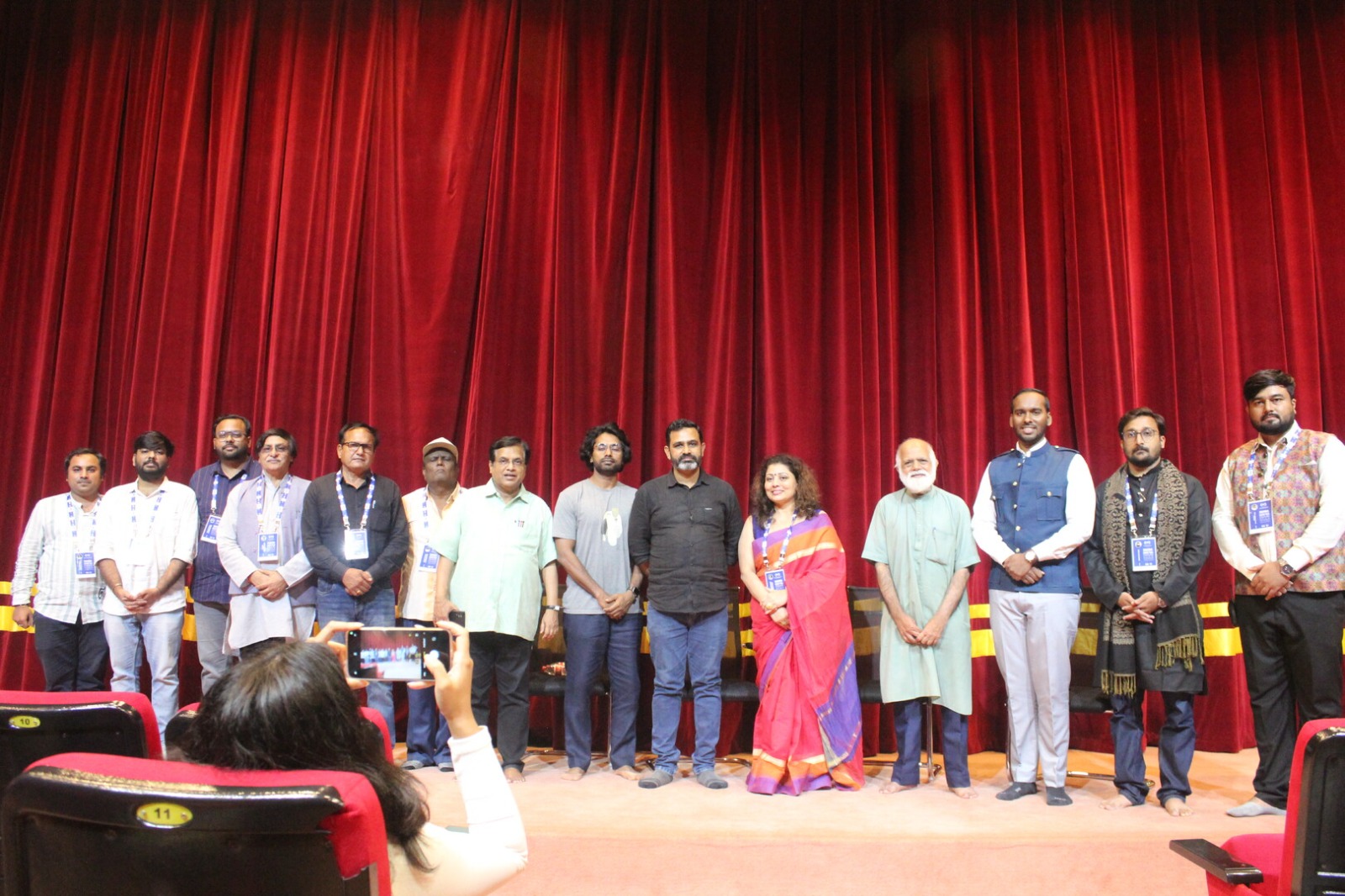 Festival jury and organizers on stage
