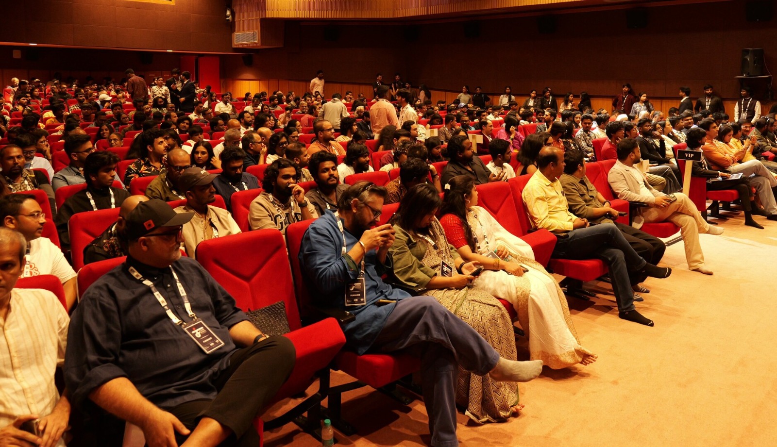 Festival attendees during screening